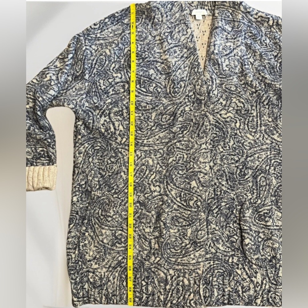 Pure Jill Paisley Cardigan – Blue & Cream, Women’s Large - Picture 7 of 9
